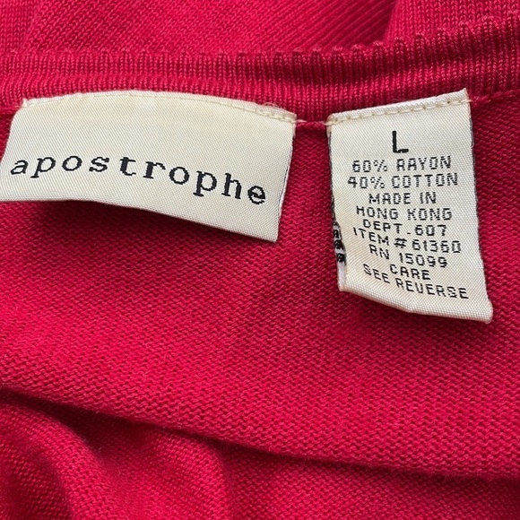 Apostrophe Red‎ Sweater - Picture 4 of 4